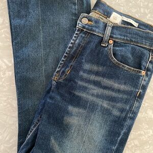 Vintage GAP Blue Boot Cut Jeans with Distressed Detailing